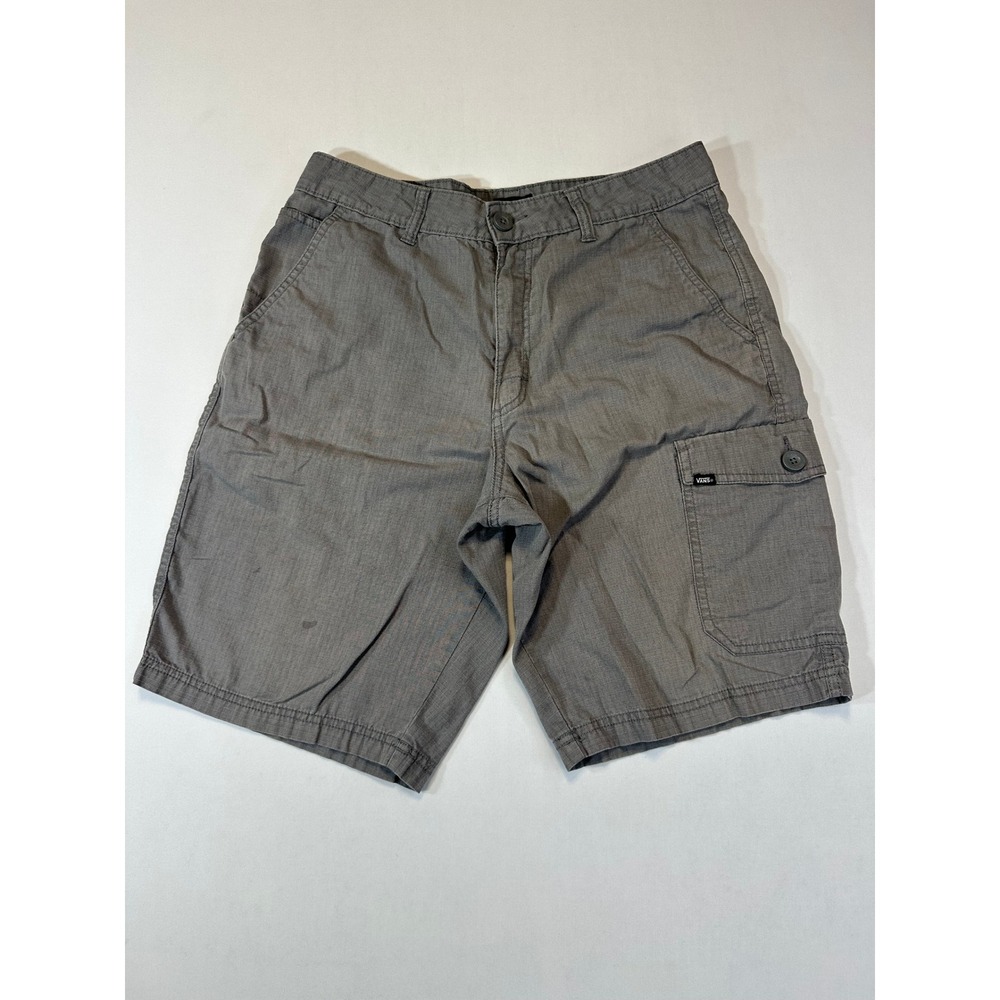 Vans Mens Cargo Shorts Gray Multi Pocket Size 32